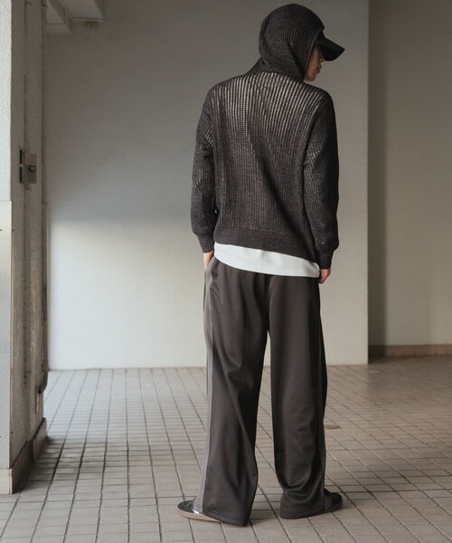 SENSE OF PLACE by URBAN RESEARCH（センスオブプレイスバイアーバンリサーチ）の「シアーメッシュフーディージップパーカー（パーカー・メンズ・BLACK/BROWN/GREIGE・M/L）」の11枚目の写真