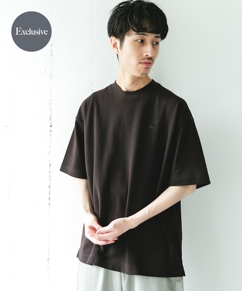 URBAN RESEARCH DOORS(アーバンリサーチドアーズ)の「『別注』LACOSTE×DOORS MOSS STITCH SHORT-SLEEVE T-SHIRTS(Tシャツ/カットソー・メンズ・HAMMAM/SOJA/BUFFALO/GRAPHITE・3/4/5)」の3枚目の写真