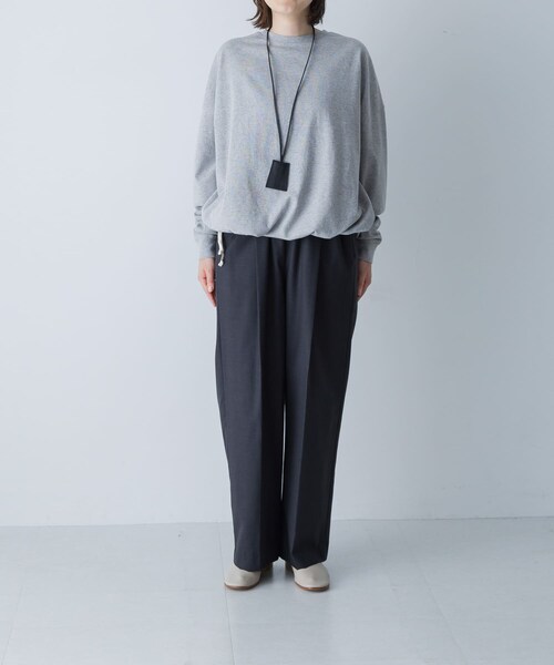 かぐれ（カグレ）の「コットンドロストヘムカットソー（Tシャツ/カットソー・レディース・BLACK/GRAY/OATMEAL・Free）」の21枚目の写真