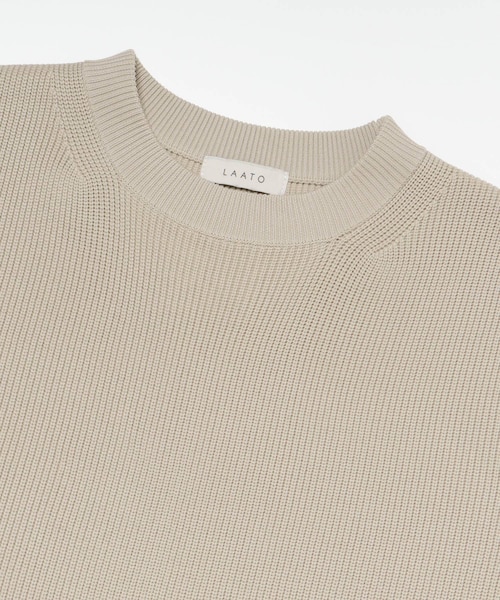 LAATO（ラート）の「ROUNDSLEEVE KNIT（ニット/セーター・レディース・モス/クリーム/インク・Free）」の6枚目の写真