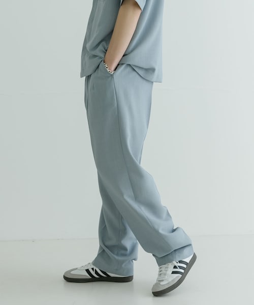 URBAN RESEARCH(アーバンリサーチ)の「URBAN RESEARCH iD ドライタッチLINEN LIKE EASY PANTS(その他パンツ・メンズ・ブルーグレー/ブラック・M/L)」の2枚目の写真