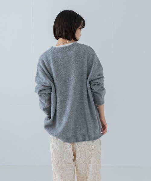 URBAN RESEARCH(アーバンリサーチ)の「『別注』ROUTINE×URBAN RESEARCH 起毛カーディガン(カーディガン/ボレロ・レディース・RED/D NAVY/L GRAY/L BLUE/BEIGE・FREE)」の10枚目の写真