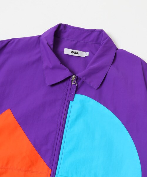 THE GOODLAND MARKET（ザグッドランドマーケット）の「WAX　NYLON ZIP JACKET（ブルゾン・メンズ・BLACK/PURPLE・M/L）」の10枚目の写真