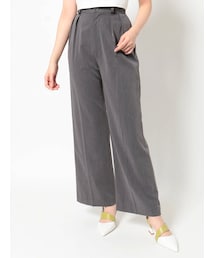 EVRIS | タックワイドパンツ【セットアップ着用可能】(その他パンツ)