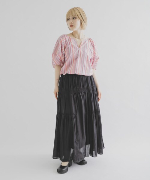 THE GOODLAND MARKET（ザグッドランドマーケット）の「FANAKA　バルーンブラウス（シャツ/ブラウス・レディース・PINK・Free）」の7枚目の写真