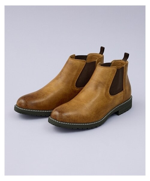 nissen（ニッセン）の「サイドゴアブーツ（ブーツ・メンズ・ブラック/キャメル・25.0cm/25.5cm/26.0cm/26.5cm/27.0cm）」の2枚目の写真