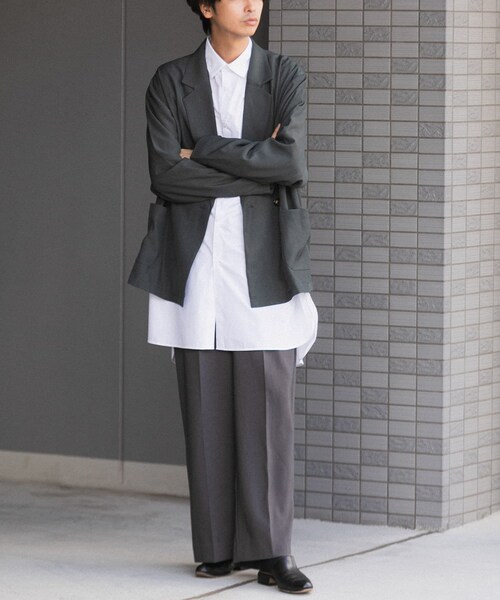 SENSE OF PLACE by URBAN RESEARCH（センスオブプレイスバイアーバンリサーチ）の「ダブルルーズジャケット（テーラードジャケット・メンズ・BEIGE/GRAY・M/L）」の8枚目の写真