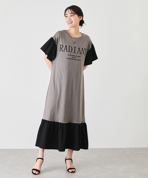 Jayro（ジャイロ）の「フロッキーロゴドッキングワンピース（ワンピース・レディース・ブラック/グレー/ネイビー・M）」の15枚目の写真