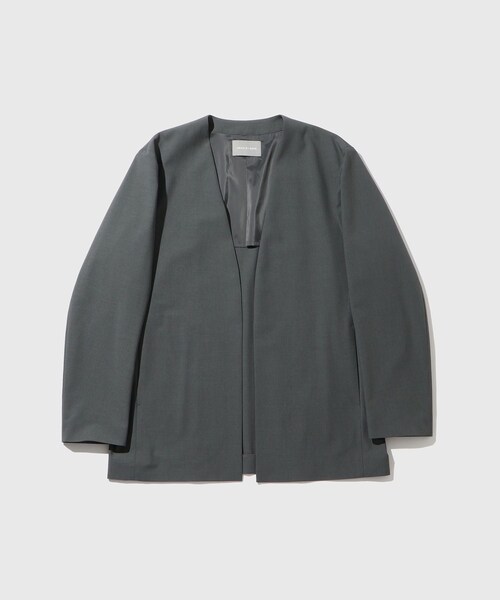 ADAM ET ROPE'（アダムエロペ）の「【DELEGANT】 ルームジャケット / セットアップ対応（ノーカラージャケット・メンズ・ブラック/チャコール/ブラウン系・L/M/S）」の5枚目の写真