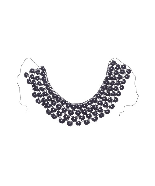 ADAM ET ROPE'（アダムエロペ）の「【J'aDoRe・店舗限定】【SERA STUDIO】large flowers belt(4lines)（ベルト・レディース・ベージュ/ネイビー系・F）」の11枚目の写真