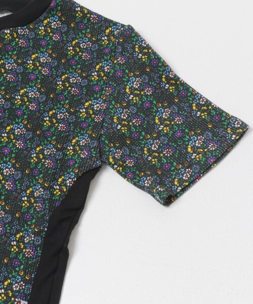 URBAN RESEARCH(アーバンリサーチ)の「NOMARHYTHM TEXTILE SMALL FLOWER WAFFLE DRESS(チュニック・レディース・BLACK・2)」の4枚目の写真