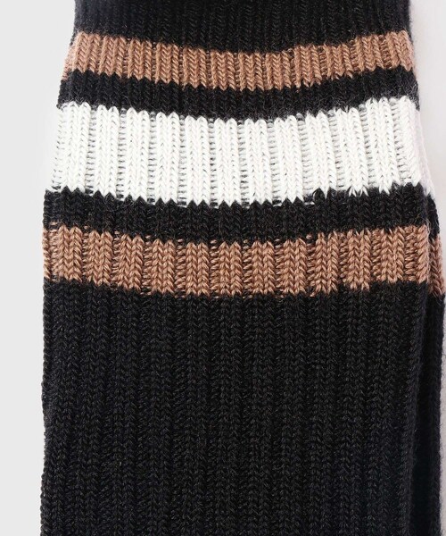 ADAM ET ROPE'(アダムエロペ)の「【CONLEAD/コンリード】College wool Short(ソックス/靴下・メンズ・ブラック・M)」の8枚目の写真
