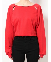 EMODA | CUT OUT SWEAT(Tシャツ/カットソー)