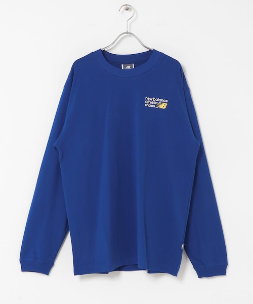 URBAN RESEARCH Sonny Label（アーバンリサーチサニーレーベル）の「NEW BALANCE　プレミアムロゴロングスリーブ（Tシャツ/カットソー・メンズ・ブルー/パーマフロスト・M/L/XL）」の2枚目の写真