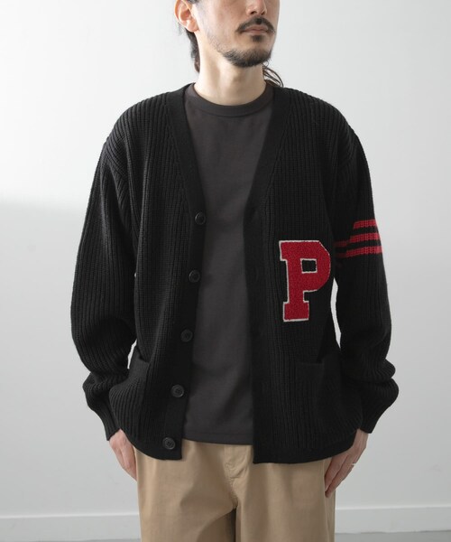 ITEMS URBANRESEARCH（アイテムズ アーバンリサーチ）の「ウール混サガラ刺繍カーディガン（カーディガン/ボレロ・メンズ・GRN/BLK・M/L）」の4枚目の写真