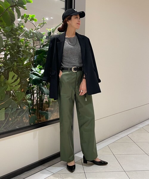 URBAN RESEARCH（アーバンリサーチ）の「CIOTA　Baker Pants（チノパンツ・レディース・Olive・1/2）」の4枚目の写真