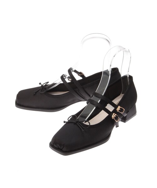 dazzlin（ダズリン）の「バレエメリージェーン（バレエシューズ・レディース・オフホワイト/グレー/ブラック/シルバー・M/L）」の16枚目の写真