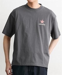 nissen | COOLMAX天竺BACKPRINT半袖Tシャツ CONVERSE（コンバース）(Tシャツ/カットソー)