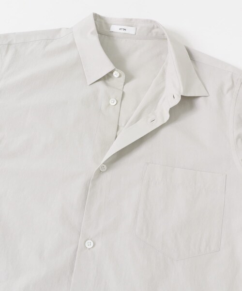 URBAN RESEARCH（アーバンリサーチ）の「ATON　SUVIN BROAD STANDARD SHIRTS（シャツ/ブラウス・メンズ・GRAY・4/6）」の7枚目の写真