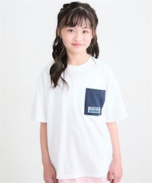 ビッグシルエット胸ポケット半袖Tシャツ（男の子・女の子）