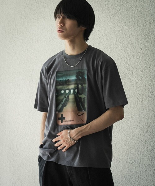 SENSE OF PLACE by URBAN RESEARCH（センスオブプレイスバイアーバンリサーチ）の「フォトグラフィックTシャツ B（Tシャツ/カットソー・メンズ・LIME/IVORY/CHARCOAL・M/L）」の18枚目の写真