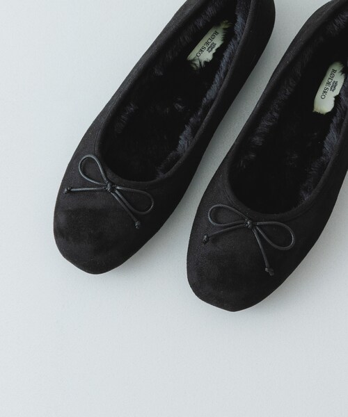 RODE SKO（ロデスコ）の「撥水フラッフィーバレエシューズ（バレエシューズ・レディース・BLACK/DARK BROWN/MOCHA・36/37/38/39）」の19枚目の写真