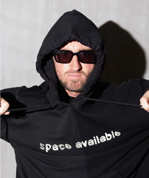 bonjour records(ボンジュールレコーズ)の「Space Available/スペースアヴェイラブル Radical Logo Hoodie(パーカー・レディース・ブラック・L/M/XL)」の6枚目の写真