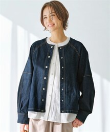 nissen | ドロップショルダーデニムジャケット【Otona Purete】(デニムジャケット)