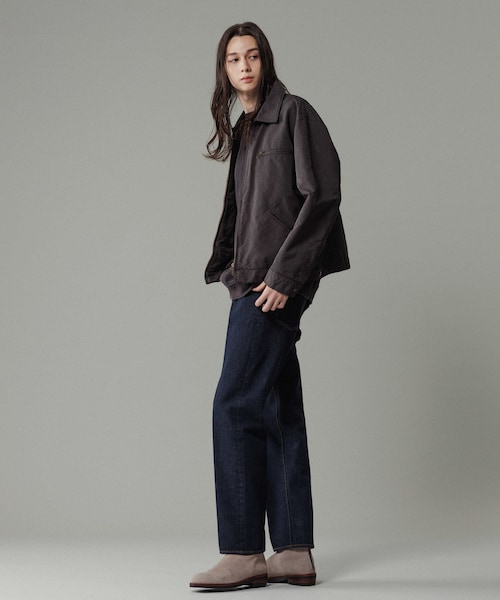 ADAM ET ROPE'(アダムエロペ)の「スリム テーパード デニムパンツ(デニムパンツ・メンズ・ブラック系/ネイビー・L/M/S)」の20枚目の写真