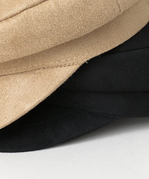 URBAN RESEARCH Sonny Label（アーバンリサーチサニーレーベル）の「スェードマリンキャップ∴（キャスケット・レディース・ブラック/キャメル・one）」の9枚目の写真