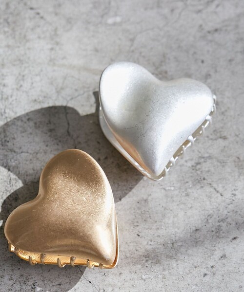 VIS(ビス)の「メタルハートバンス(バレッタ/ヘアクリップ・レディース・ゴールド/シルバー・F)」の3枚目の写真