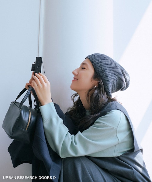 URBAN RESEARCH DOORS(アーバンリサーチドアーズ)の「『仁村紗和さん着用』『UR TECH 200日ニット』スウェットライクプルオーバー(ニット/セーター・レディース・L.GRAY/MINT/ORANGE/BROWN/OFF/D.RED/杢CHARCOAL・M)」の5枚目の写真