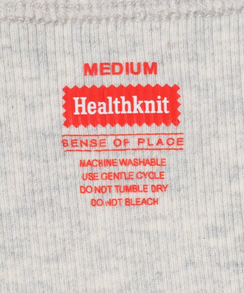SENSE OF PLACE by URBAN RESEARCH（センスオブプレイスバイアーバンリサーチ）の「『別注』Healthknit×SENSE OF PLACE　タンクトップ（タンクトップ・メンズ・WHITE/BLACK/OATMEAL・M/L）」の21枚目の写真