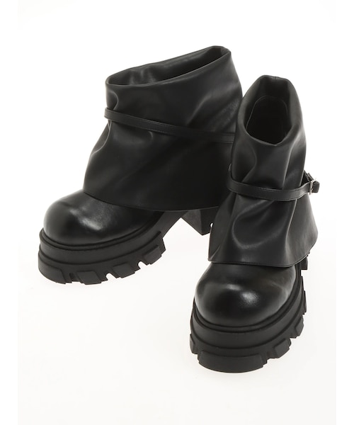 EMODA（エモダ）の「カバールーズローブーツ（その他シューズ・レディース・アイボリー/ブラック・S/M/L）」の7枚目の写真