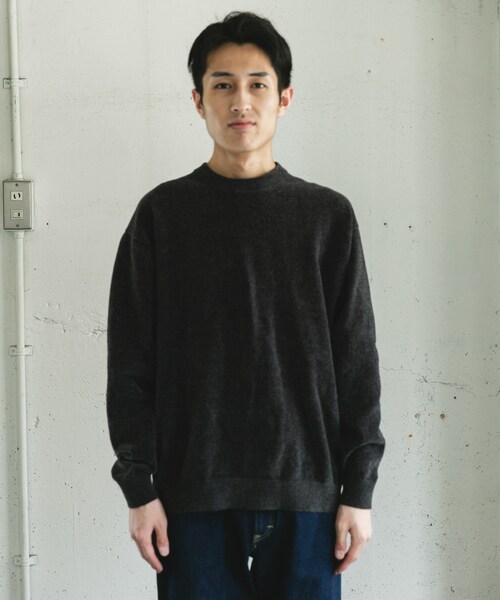 URBAN RESEARCH DOORS（アーバンリサーチドアーズ）の「モールニットプルオーバー（ニット/セーター・メンズ・GREIGE/SAGE/CHARCOAL・M/L）」の13枚目の写真