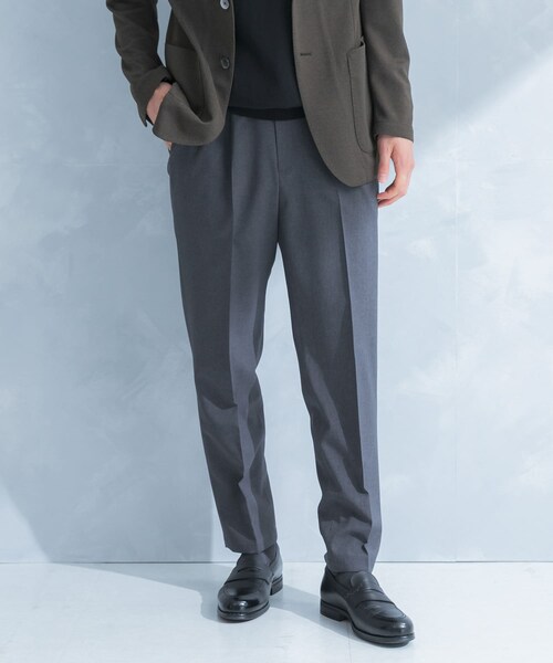 URBAN RESEARCH DOORS(アーバンリサーチドアーズ)の「LIFE STYLE TAILOR リネンライクコンフォータブルパンツ(スラックス・メンズ・BLUE NAVY/GRAY/OLV BROWN・S/M/L/XL)」の7枚目の写真