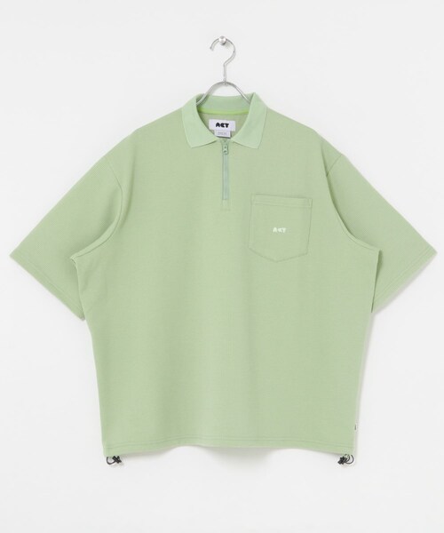 URBAN RESEARCH（アーバンリサーチ）の「Acy　ZIP THERMAL PULLOVER（Tシャツ/カットソー・メンズ・BLACK/L.GREEN・L/XL）」の7枚目の写真