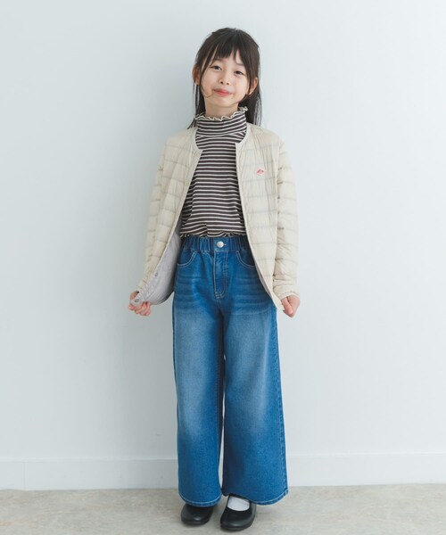 URBAN RESEARCH DOORS（アーバンリサーチドアーズ）の「DANTON　INNER DOWN CREW-NECK JACKET(KIDS)（ダウンジャケット/コート・キッズ・BLACK/OYSTER・115/135）」の9枚目の写真