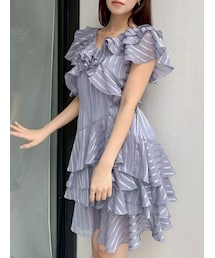 dazzlin | バリエフルイドミニワンピース(ワンピース)