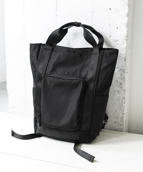 URBAN RESEARCH DOORS（アーバンリサーチドアーズ）の「2way リュックトート（バックパック/リュック・メンズ・BLK/NVY・one/One）」の4枚目の写真