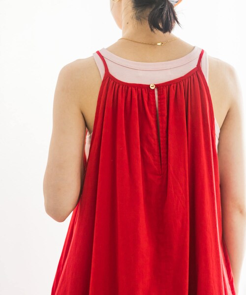 URBAN RESEARCH（アーバンリサーチ）の「『MADE IN JAPAN』アメリカンスリーブタンクトップ（タンクトップ・レディース・BORDEAUX/OFF/BEIGE/PINK・FREE）」の14枚目の写真