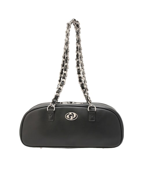 GYDA（ジェイダ）の「チェーンハンドルBAG（ショルダーバッグ・レディース・オフホワイト/ブラック/レッド・F）」の4枚目の写真