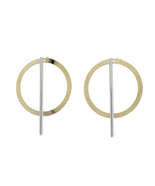 ELENDEEK（エレンディーク）の「2WAY IO PIERCE（ピアス（両耳用）・レディース・シルバー/ゴールド・F）」の9枚目の写真