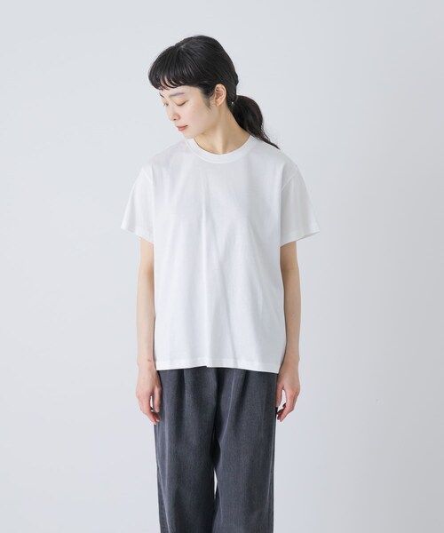 かぐれ(カグレ)の「STUDIO NICHOLSON MARINE(Tシャツ/カットソー・レディース・OFF WHITE/GREY MARL/D NAVY・10)」の11枚目の写真