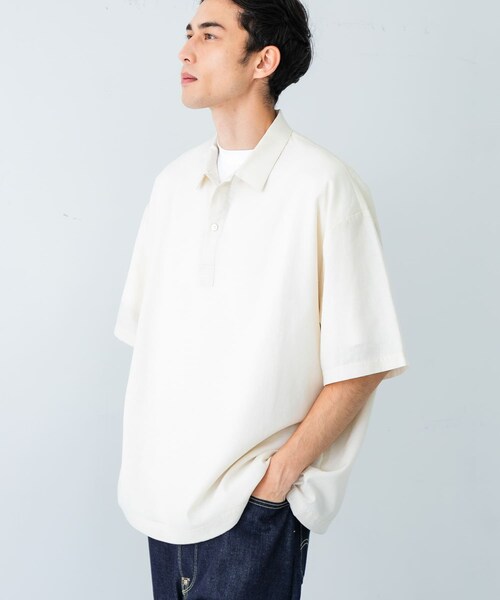 URBAN RESEARCH（アーバンリサーチ）の「『UR TECH DRYLUXE』高機能リネンポロシャツ（ポロシャツ・メンズ・FADE BLACK/BEIGE/BURGUNDY・M/L）」の8枚目の写真