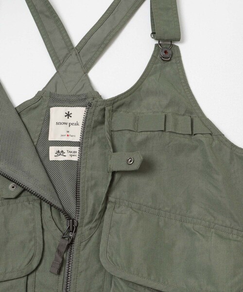 URBAN RESEARCH DOORS(アーバンリサーチドアーズ)の「Snow Peak Apparel TAKIBI RIP FIELD VEST(ベスト・メンズ・BLACK/OLIVE・M)」の15枚目の写真
