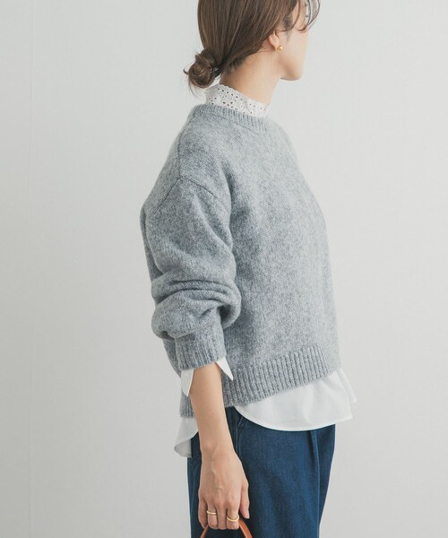 URBAN RESEARCH DOORS（アーバンリサーチドアーズ）の「ラメニットプルオーバー（ニット/セーター・レディース・BEIGE/GRAY/BLUE・Free）」の19枚目の写真