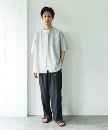 URBAN RESEARCH DOORS | 『吸水速乾』セオアルファバンドカラーショートスリーブシャツ(シャツ/ブラウス)