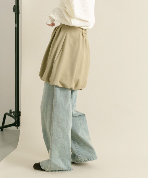KBF（ケイビーエフ）の「バルーンミニスカート（スカート・レディース・CCL NAVY/KHAKI・one）」の9枚目の写真
