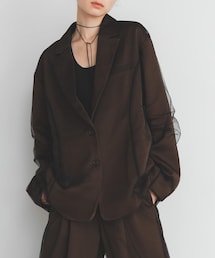 KBF | サテンチュールジャケット(テーラードジャケット)